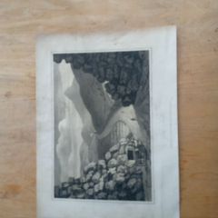 antique engraving of the Scalp, Enniskerry, county Wicklow