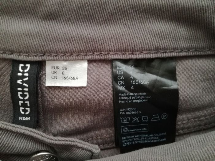 H&M grey jeansH&M Boyfriend Style Grey Jeans Size size UK 8