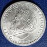 1970 Unc Germany F Silver 5 Deutsche Mark Ludwig Van Beethoven Image 2