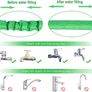 NEW SALE | Garden Hose,50FT/15m Expanding Hose Pipe with 8 Function Hose Nozzle,3 Times Expandable Image 2