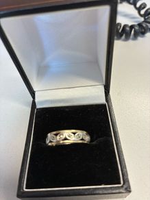 9ct gold and silver ring