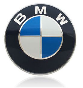 Replacement BMW Car Van Emblem Chrome Front Badge Logo 82mm 2 Pins For BMW Hood Bonnet Trunk 51148132375