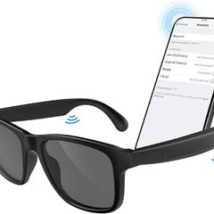 Smart Glasses Hands-Free Calling AI Chat Logging Music Playback Bluetooth Sunglasses for Men Touch Control Selfie Anti Glare
