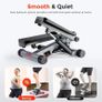Mini Steppers for Exercise at Home, Stair Step Workout Machine, Full Body Cardio Equipment, with Optional Twist Motion, Resistance Band and Free SunnyFit App Connection Image 4