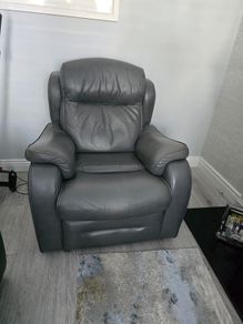Sofa two seater and electric recliner leather