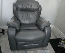 Sofa two seater and electric recliner leather