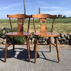 2 Wooden Chairs