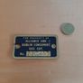 Vintage gas meter number plate Image 2