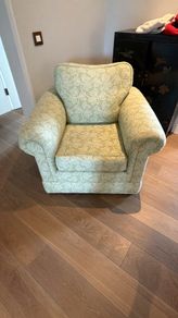 FinLine Large Armchair and footstool with storage