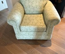 FinLine Large Armchair and footstool with storage