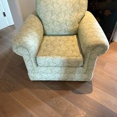 FinLine Large Armchair and footstool with storage