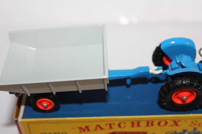Rare Matchbox Lesney Fordson Tractor & Tipping Trailer Vintage Boxed