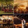 Outdoor LED String Lights Mains Powered 15M/50FT, G40 Waterproof Patio Bistro Hanging Lights with 1W 26 Plastic Bulbs 1 Spare MULTIPLE SIZES AVAILABLE, SEE DESCRIPTION (FREE POSTAGE) Image 6