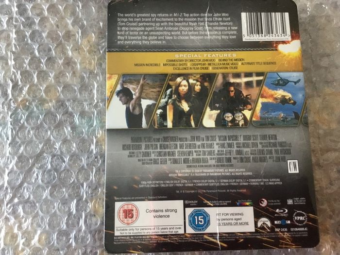 Mission Impossible 2 - Paramount Centenary Limited Edition Steelbook Blu-ray