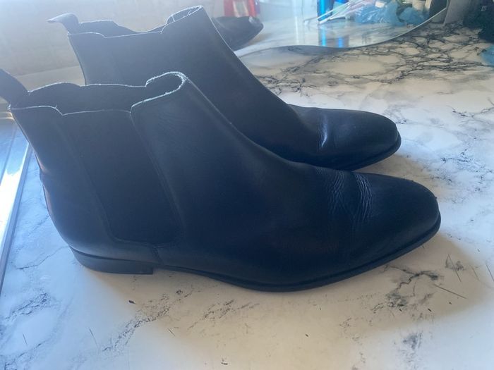 Zara leather boots