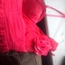 Very feminine coral coloured dress Image 4