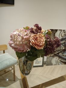 Vase with Artificial Flowers