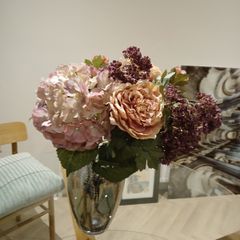 Vase with Artificial Flowers