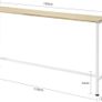 Narrow Console Table  Console Side Table End Table Entryway Table Frame and 4 Iron Legs Image 4