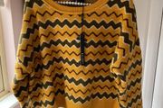 jumper Bnwt cozy jumper mustard &amp; khaki pattern size small
