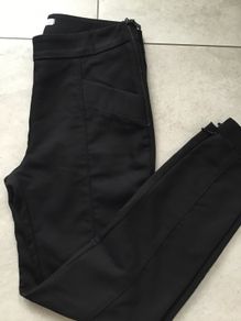 Ladies Mango Black Trousers Size 8/36