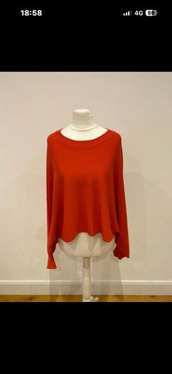 Massimo Dutti batwing cotton knit top size 12-14