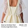 Ted Baker yellow dress mesh overlay angel sleeve Image 4