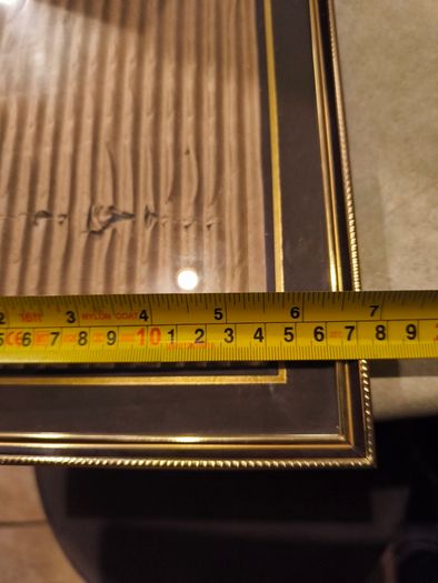 Vintage Metal Gold Tone Picture Frame 8 X 6 inches Holds A 4x6 inches Photo
