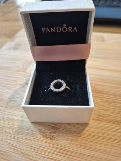 sterling silver Pandora circular Ring.