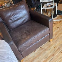 Real Genuine Leather Armchair