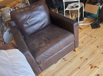 Real Genuine Leather Armchair