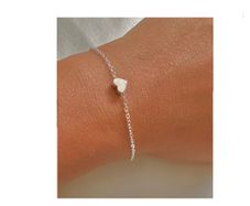 Silver Heart Charm Bracelet