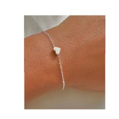 Silver Heart Charm Bracelet