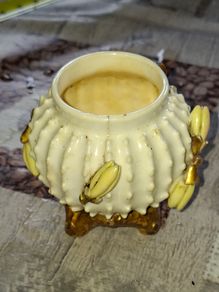 Antique 19th-century 1880s Porcelain Cactus small Vase by Moore Brothers Postage Available or Collection