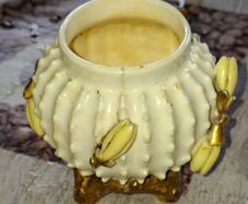 Antique 19th-century 1880s Porcelain Cactus small Vase by Moore Brothers Postage Available or Collection