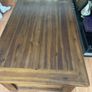 Solid Hardwood Coffee Table with 4 Storage Drawers, Dark Walnut Finish Image 3