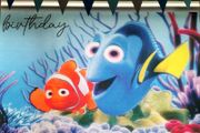 Birthday Nemo and Dory backdrop