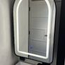 Bathroom Arched Mirror Medicine Cabinet with LED Light Image 2