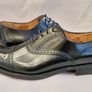 Loake Oban - Black Polished Leather Semi Brogue Size 8.5 Image 2