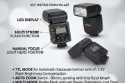Yongnuo YN-468 II Flash Speedlite for Canon EOS TTL Camera Flash