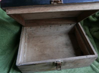 Antique Merchants Box Wood Art Deco