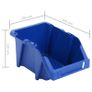 50 pcs Stackable Storage Bins 200x300x130 mm Blue Image 8