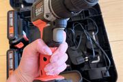 Hammer Drill Black+Decker 18V 2 Speed with 2 x 1.5Ah Batteries