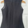 Black Linen St Michael - Marks and Spencer Sleeveless Top - Size 8- New with Tags Image 2