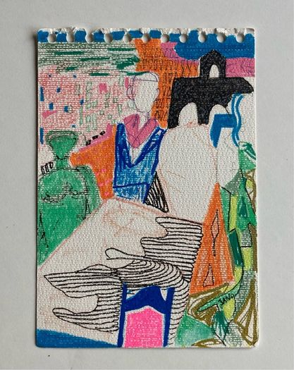 Original art Abstract artwork contemporary Irish Art abstract painting