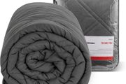 Winthome Weighted Blanket Adult 6kg Grey 150x200cm Glass Beads - Brand New