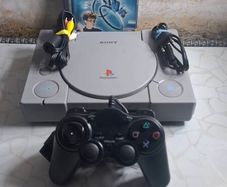 Sony PlayStation 1 PS1 Console SCPH-7502 With Controller Game & Cables - Tested