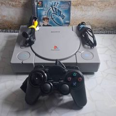 Sony PlayStation 1 PS1 Console SCPH-7502 With Controller Game & Cables - Tested