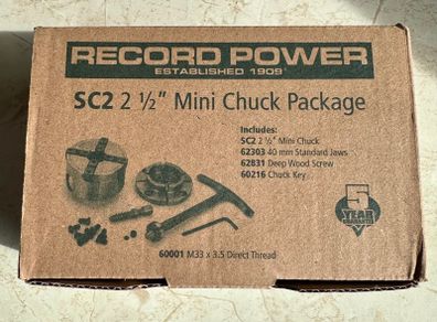Record Power SC2 2.5" Mini Chuck Package
