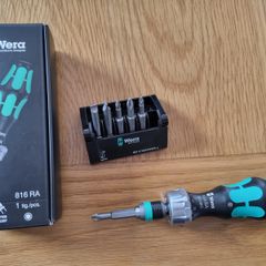 WERA Ratcheting screwdriver and 50mm wera bit set